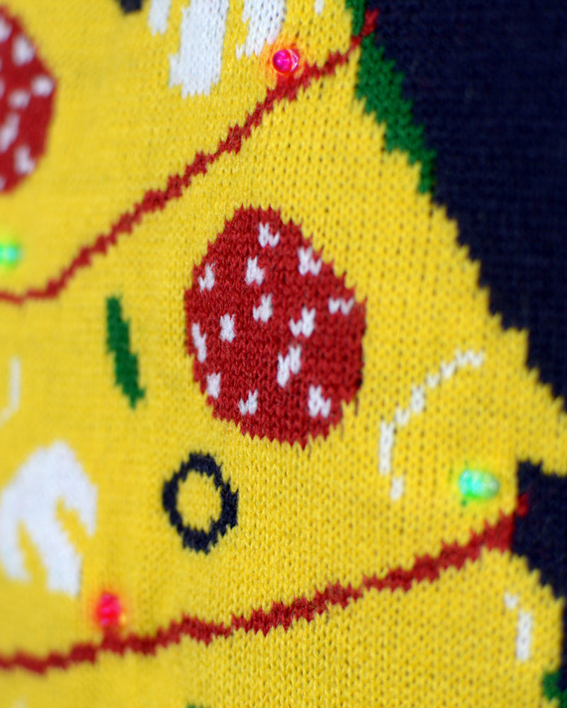 Jersey de Navidad con Luces LED Parejas Christmas Food detalle 2