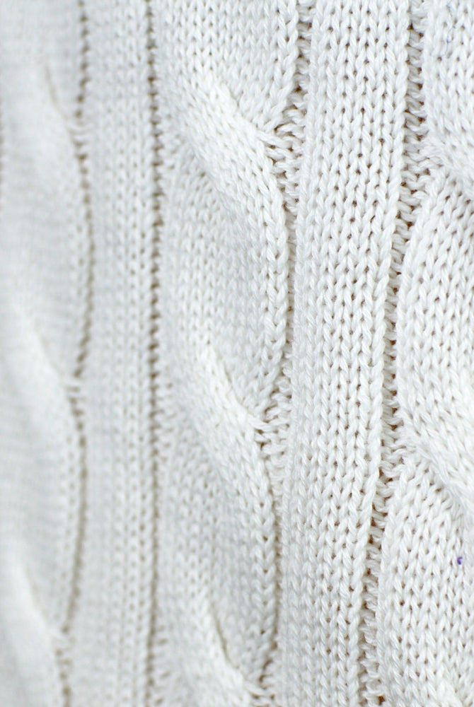 Jersey de Navidad para Hombre Elegante Blanco Alaska nudos