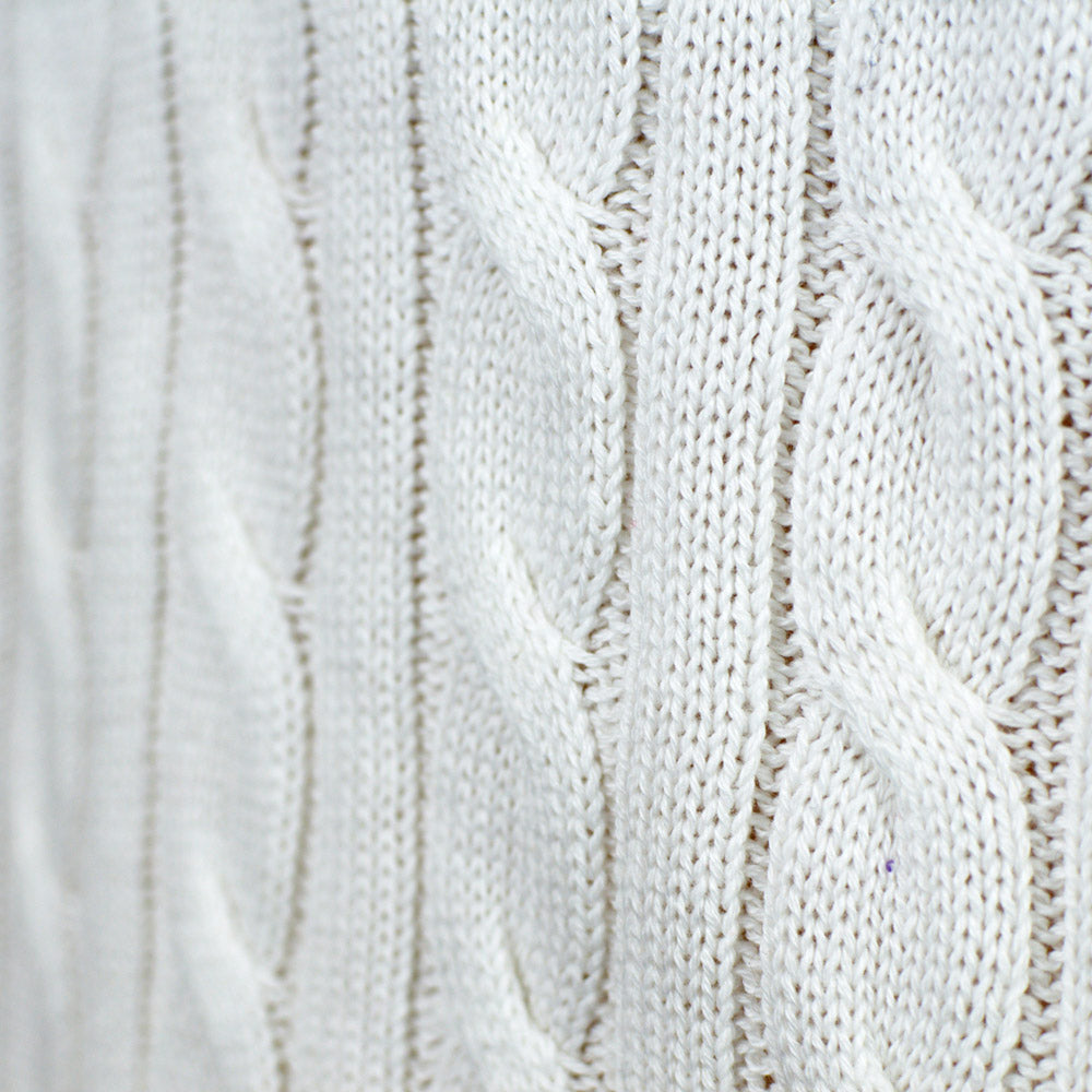 Jersey de Navidad para Hombre Elegante Blanco Alaska nudos