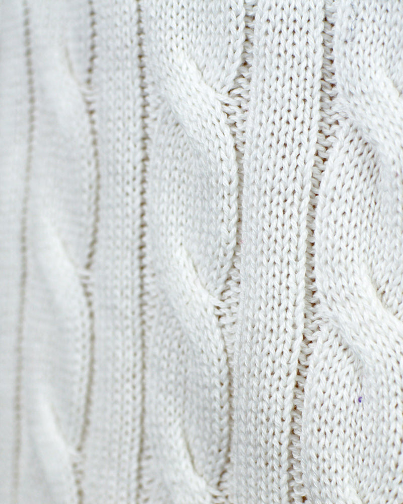Jersey de Navidad para Niña y Niño Elegante Blanco Alaska nudos