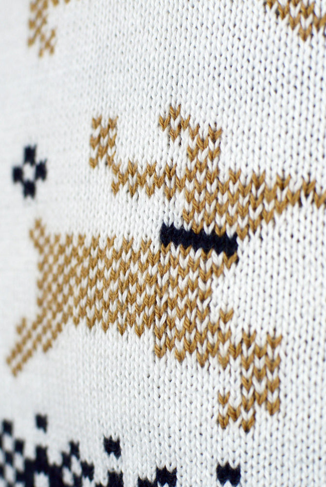 Jersey de Navidad para Familia Elegante Blanco Alaska renos