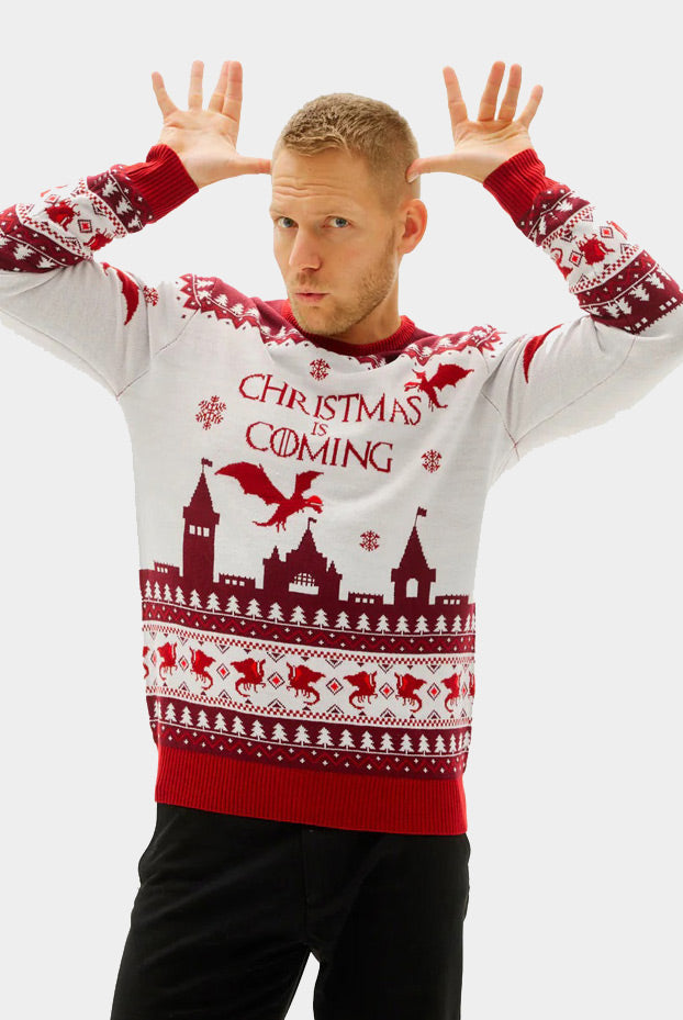 Jersey de Navidad Parejas Christmas is Coming hombre