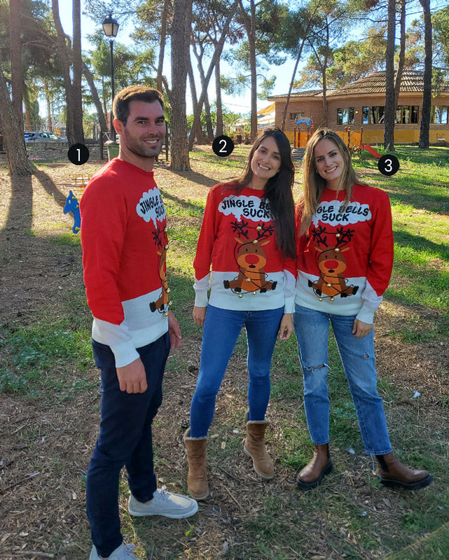 FOTO MODELOS GUIA DE TALLAS JERSEYS NAVIDEÑOS