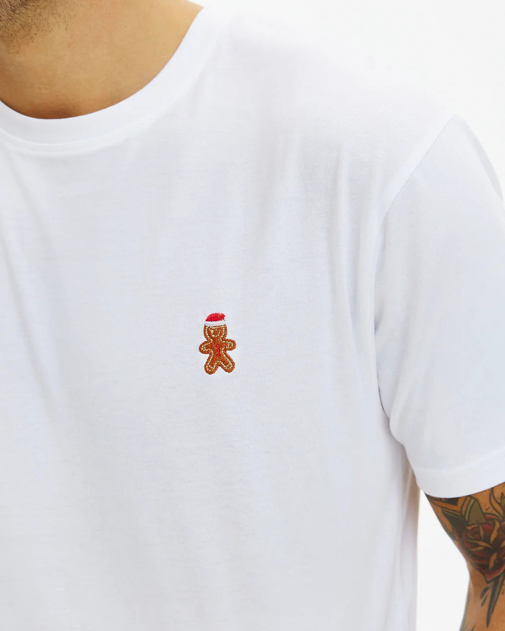 Camiseta de Navidad Blanca para Hombre y Mujer Gingercookie