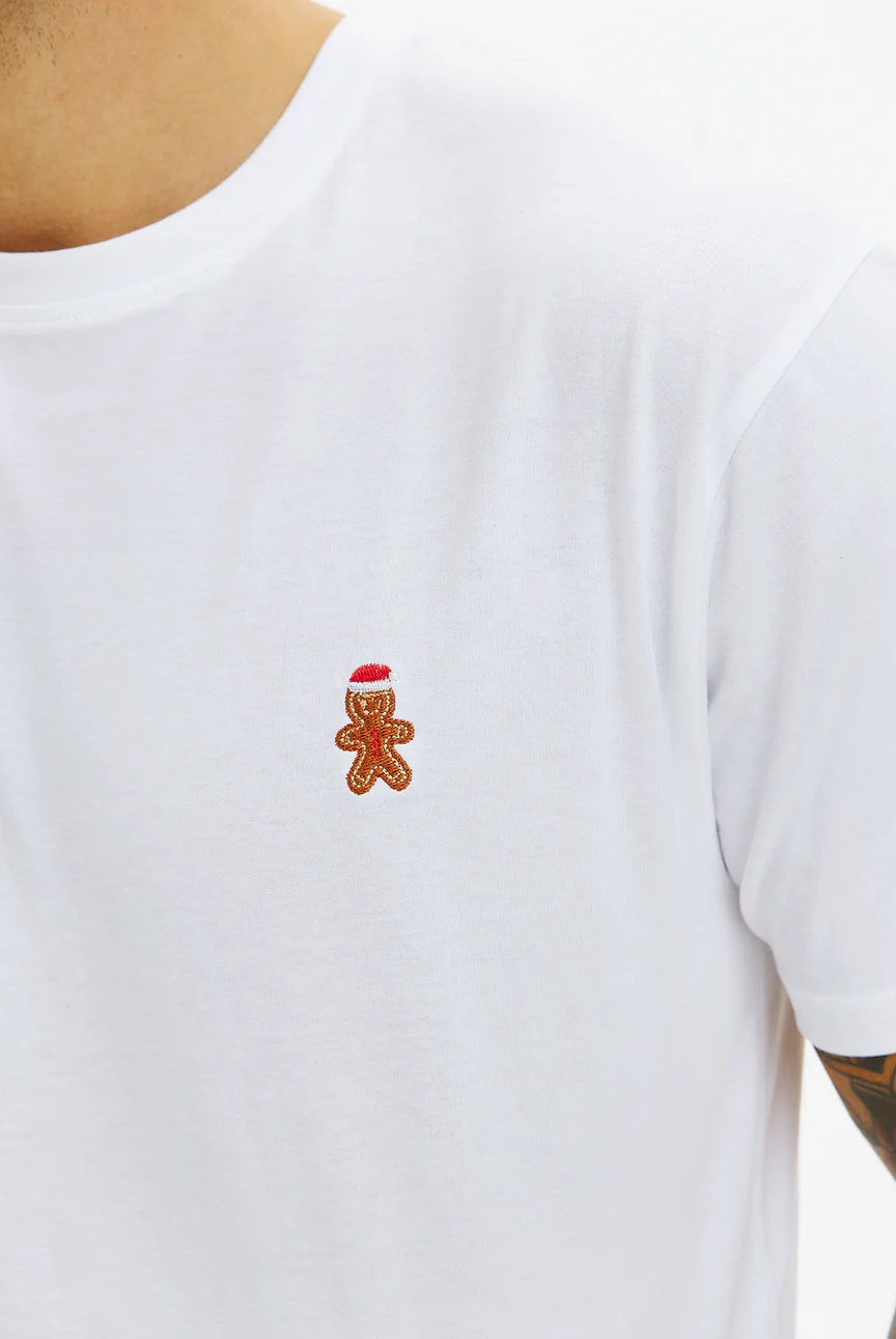 Camiseta de Navidad Blanca para Hombre y Mujer Gingercookie