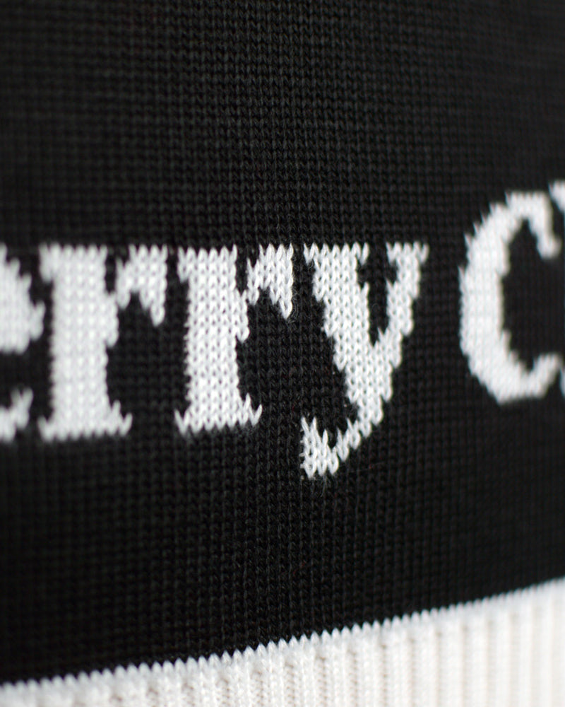 Jersey de Navidad para Hombre Negro con Árbol de Navidad detalle