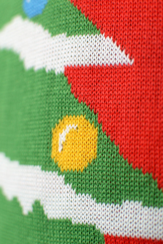 Jersey de Navidad para Hombre Rojo Árbol detalle Navidad