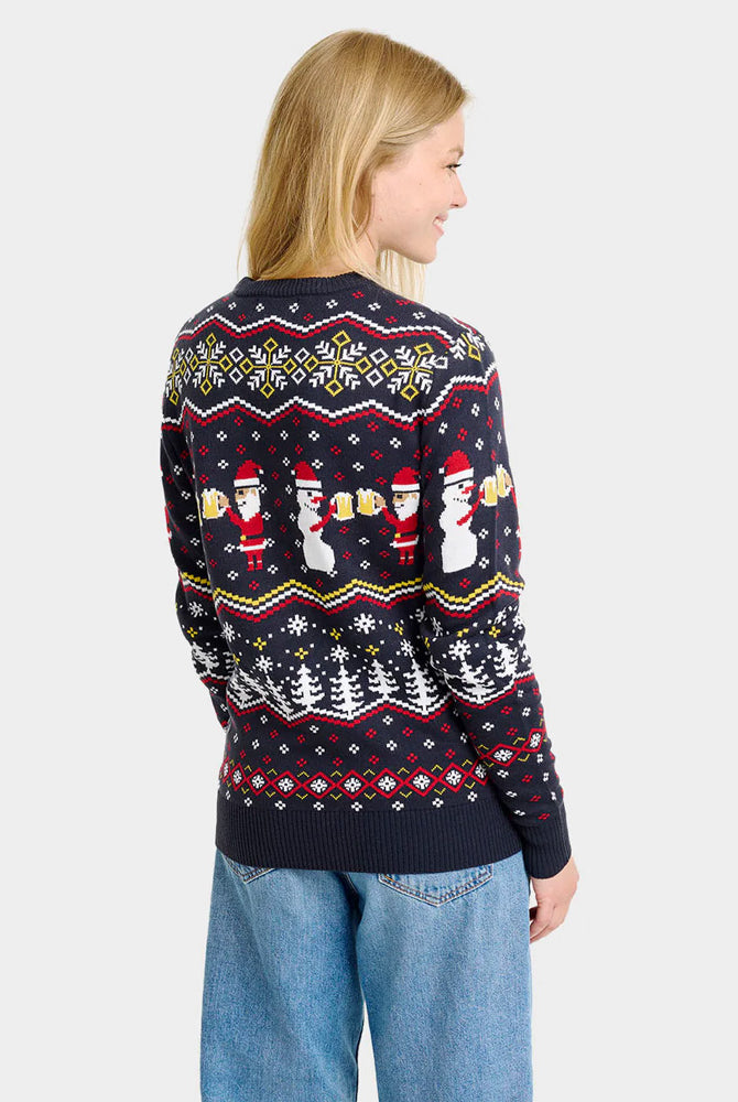 Jersey de Navidad Mujer Cheers Santa