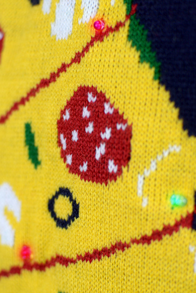 Jersey de Navidad con Luces LED para Mujer Christmas Food detalle 2