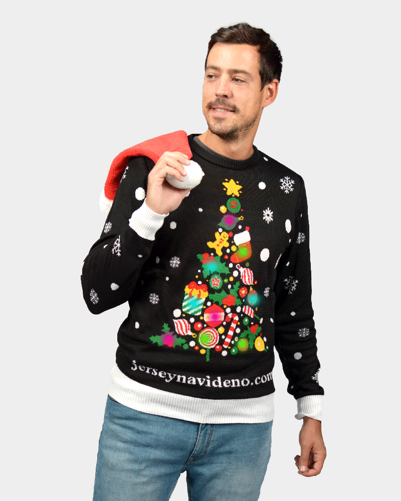 Jersey de Navidad con Luces LED para Hombre