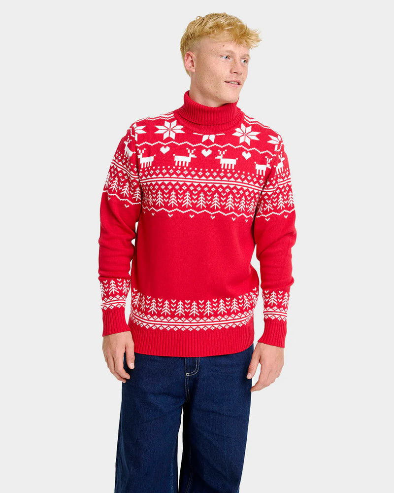 Jersey de Navidad cuello alto Hombre Algodón Orgánico Greenlandish