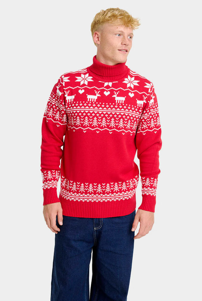 Jersey de Navidad cuello alto Hombre Algodón Orgánico Greenlandish