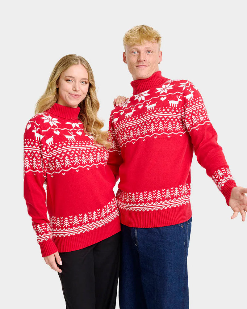 Jersey de Navidad cuello alto Mujer Greenlandish Algodón Orgánico Hombre
