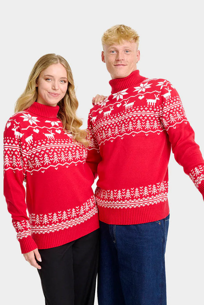 Jersey de Navidad cuello alto Mujer Greenlandish Algodón Orgánico Hombre