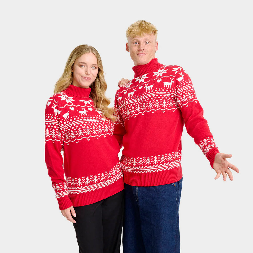 Jersey de Navidad cuello alto Mujer Greenlandish Algodón Orgánico Hombre