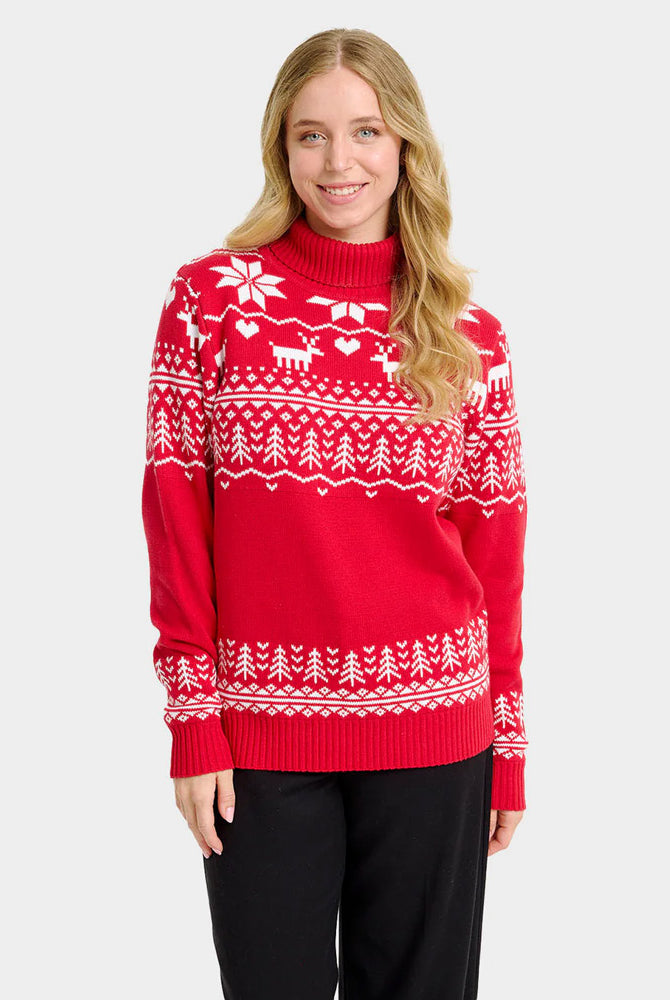Jersey de Navidad cuello alto Mujer Greenlandish Algodón Orgánico