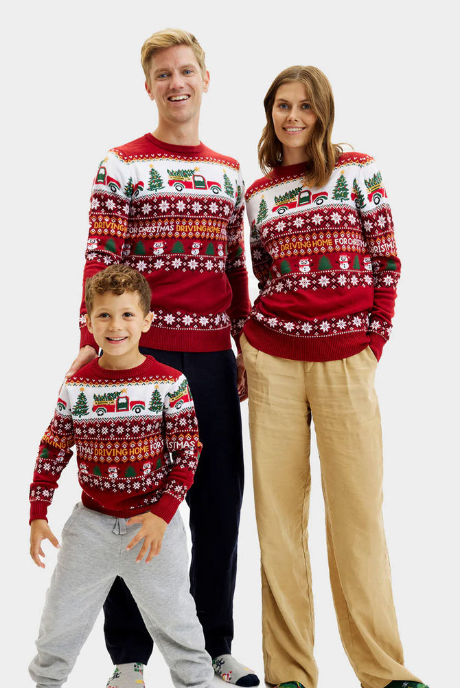 Jersey de Navidad para Familia Driving Home