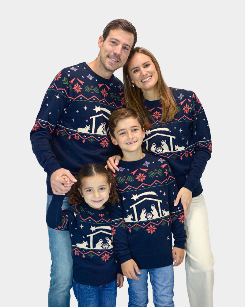 Jersey de Navidad para Familia Portal de Belén