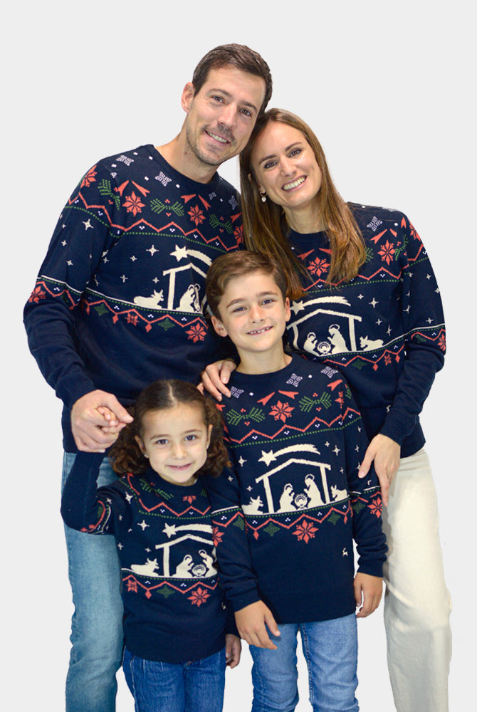 Jersey de Navidad para Familia Portal de Belén
