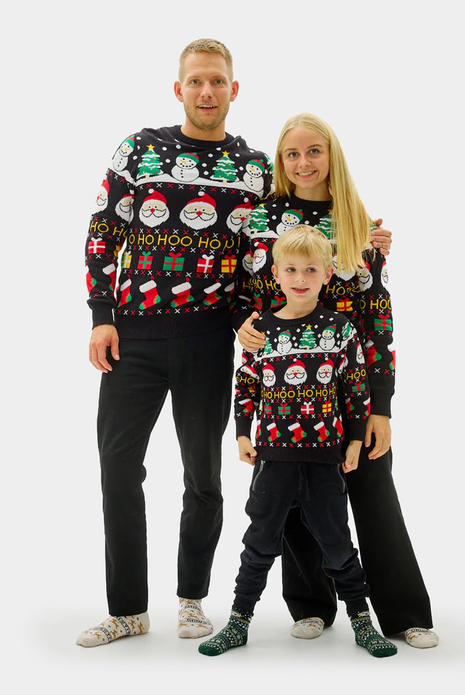 Jersey de Navidad para Familia Santa, Regalos y Muñecos Algodón Orgánico