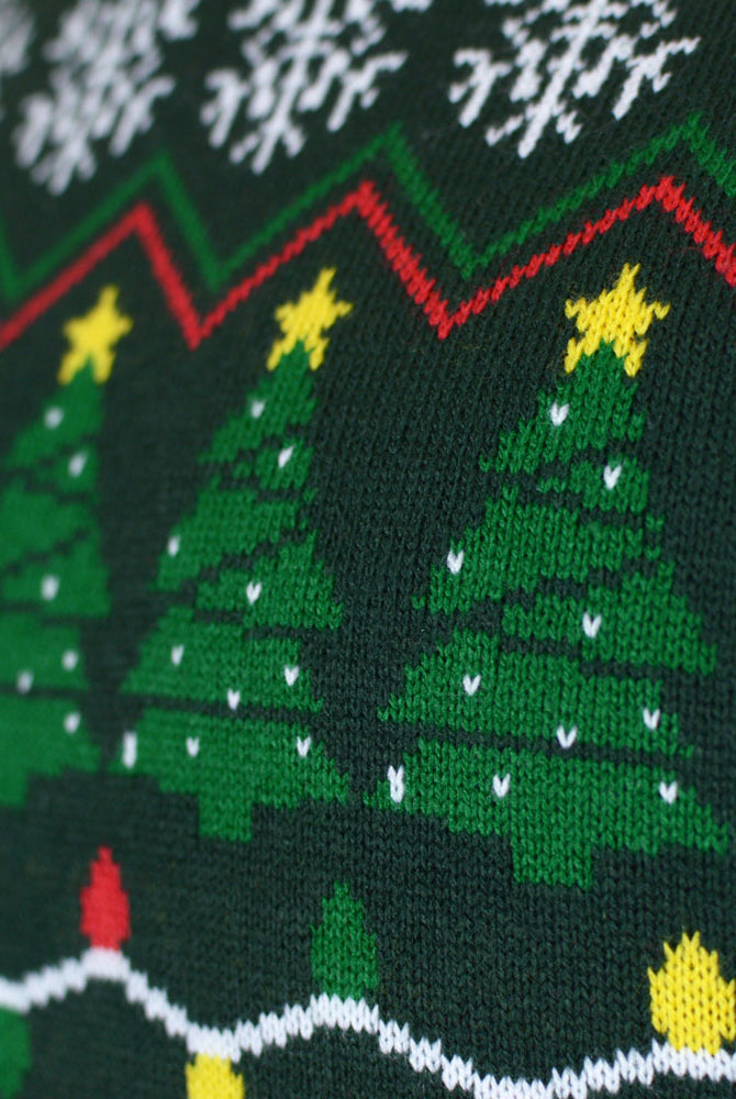 Jersey de Navidad Mujer Verde Happy Holidays