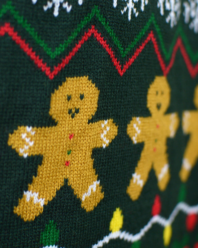 Jersey de Navidad Verde Hombre Happy Holidays
