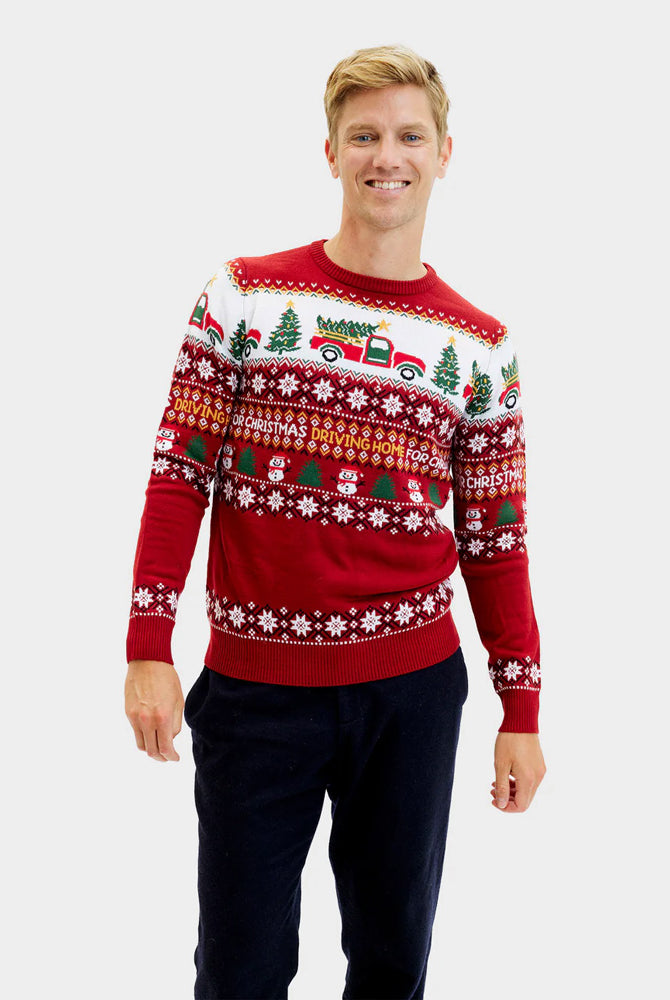 Jersey de Navidad para Hombre Home Driving