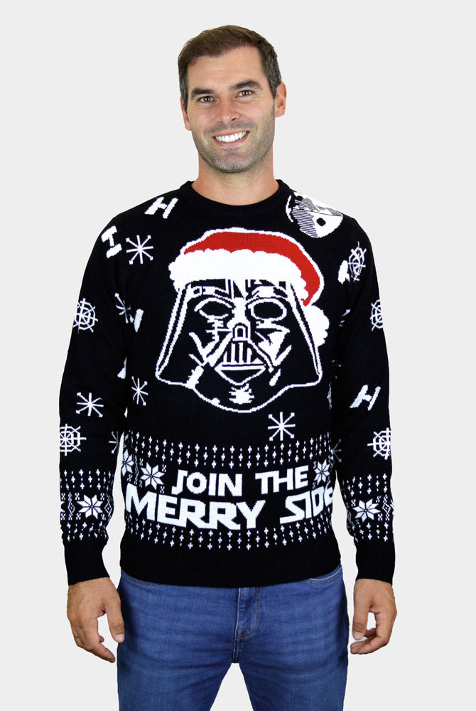 Jersey de Navidad Star Wars Hombre Parejas Join The Merry Side