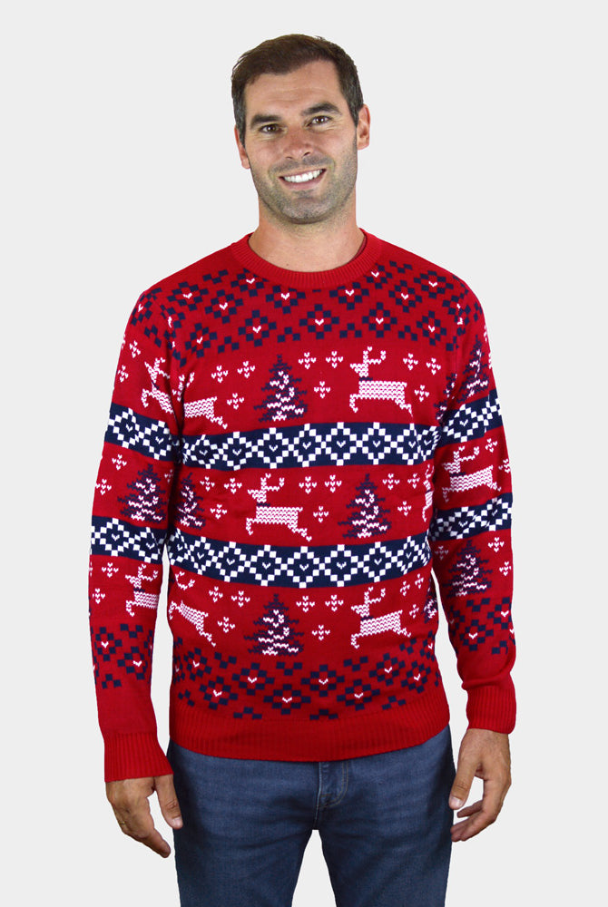 Jersey de Navidad Hombre Rojo Canadá