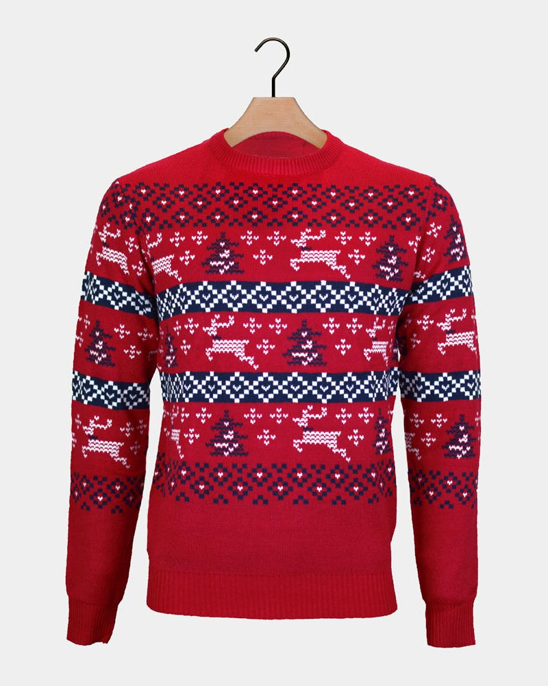 Jersey de Navidad para Hombre Rojo Canadá