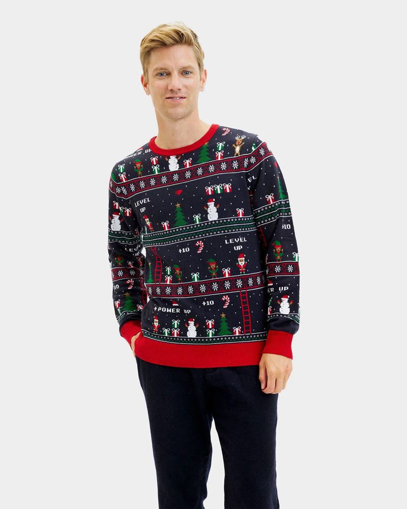 Jersey de Navidad para Hombre Vintage Gaming