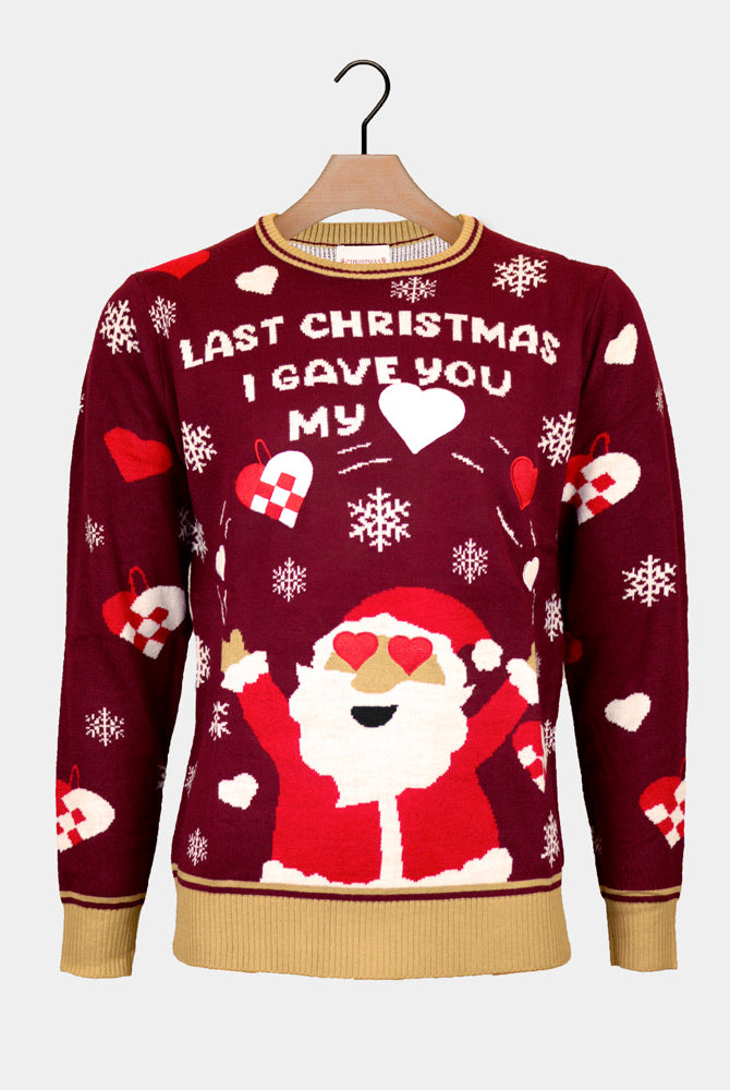 Jersey de Navidad Last Christmas I gave you my Heart para Mujer