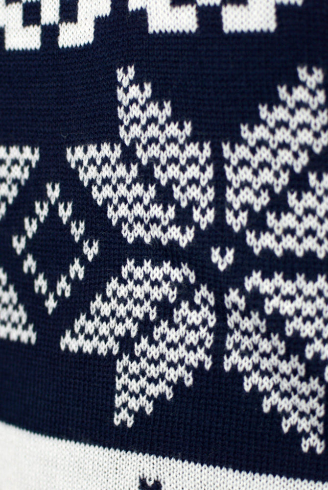 Jersey de Navidad para Mujer Azul Polo Norte detalle