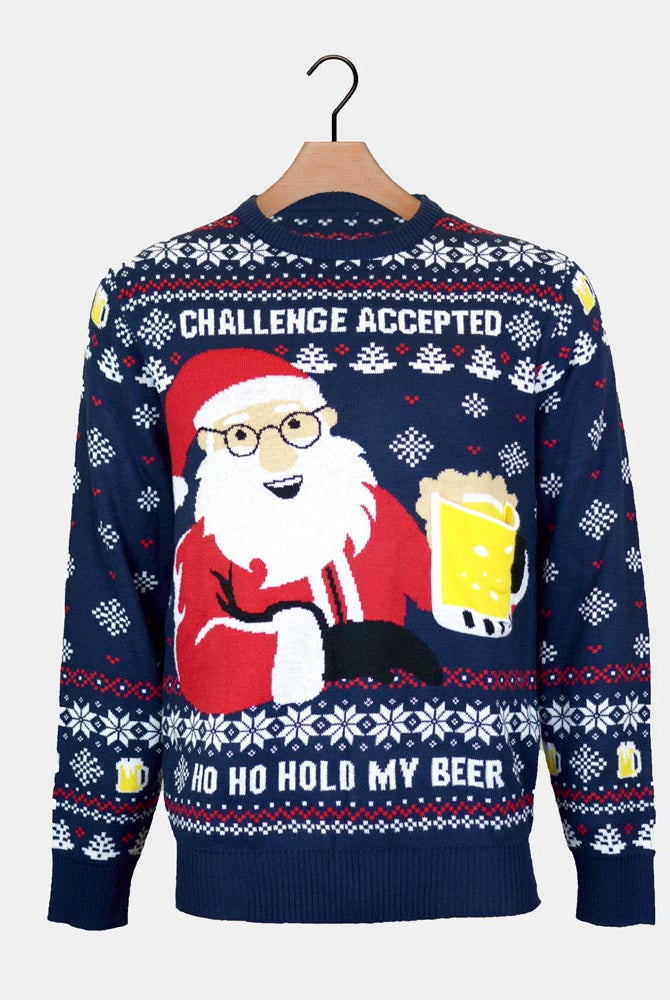 Jersey de Navidad para Mujer Beer Pocket 3D