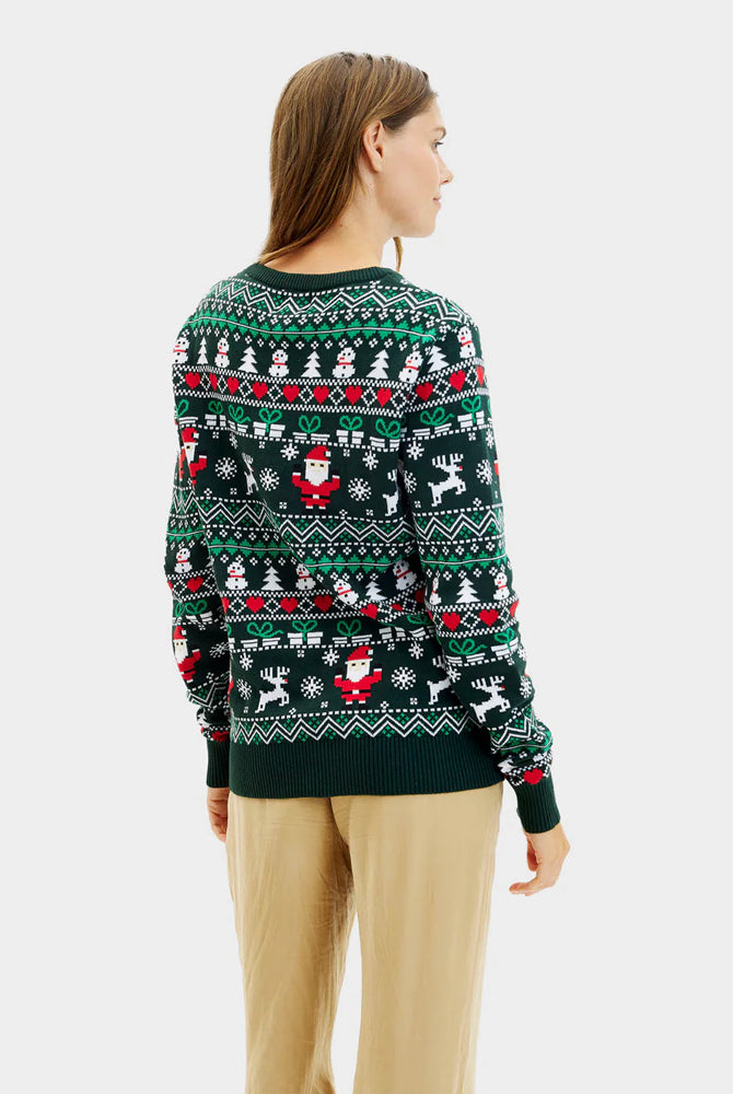 Jersey de Navidad para Mujer Christmas Algodón Orgánico Green