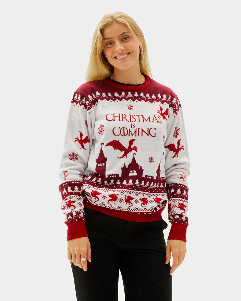 Christmas is Coming Jersey de Navidad para Mujer
