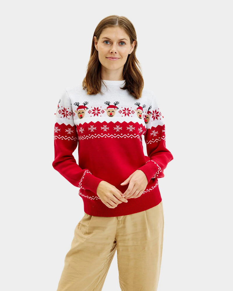 Jersey de Navidad para Mujer Reno Adorable