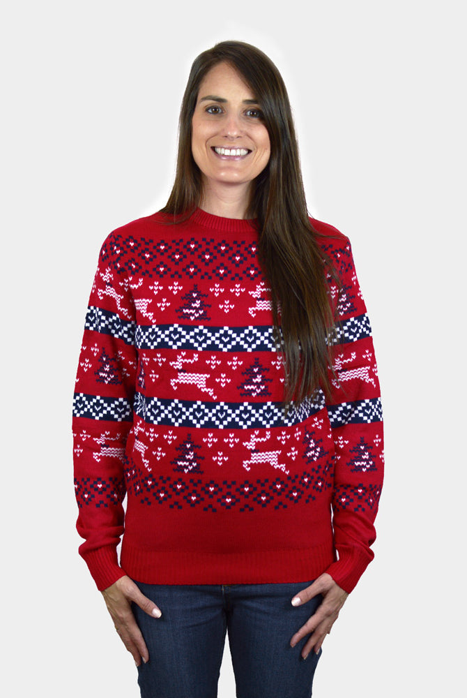 Jersey de Navidad Mujer Rojo Canadá