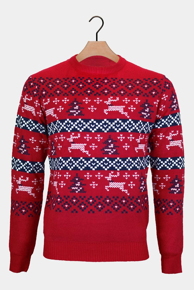 Jersey de Navidad para Mujer Rojo Canadá