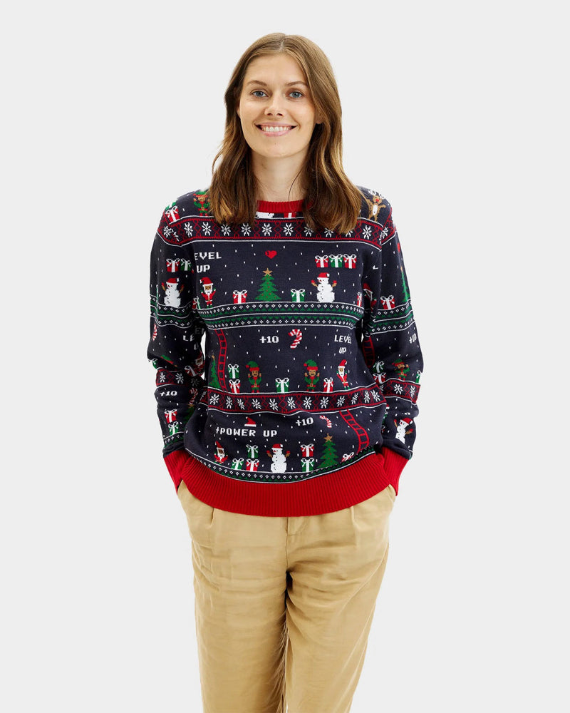 Jersey de Navidad para Mujer Vintage Gaming