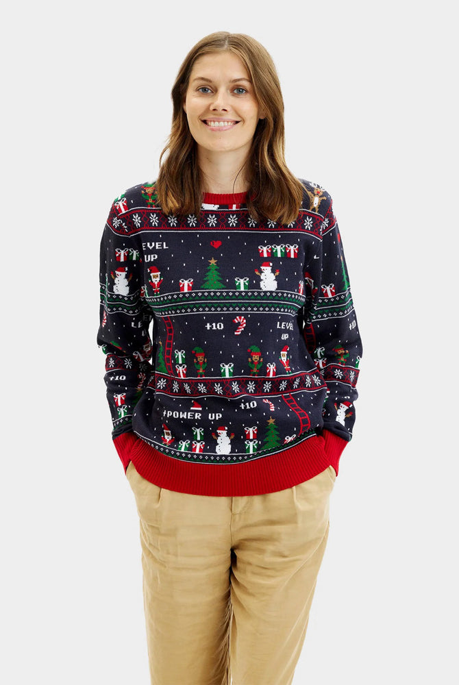 Jersey de Navidad para Mujer Vintage Gaming