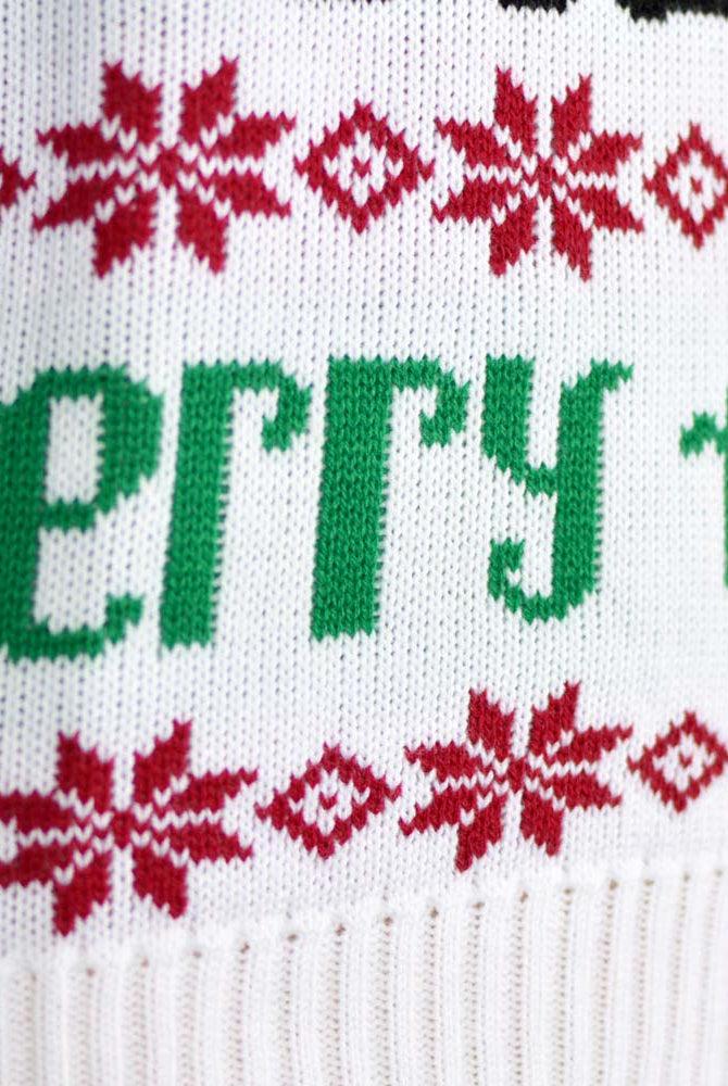 Jersey de Navidad Azul Claro Reno y Papá Noel