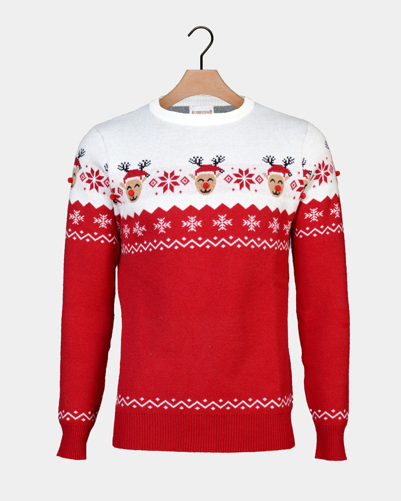 Jersey de Navidad Familia Reno Adorable