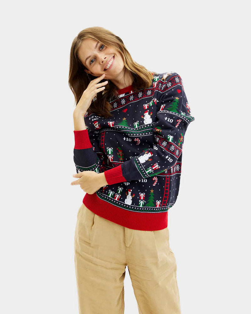 Jersey de Navidad Mujer Vintage Gaming