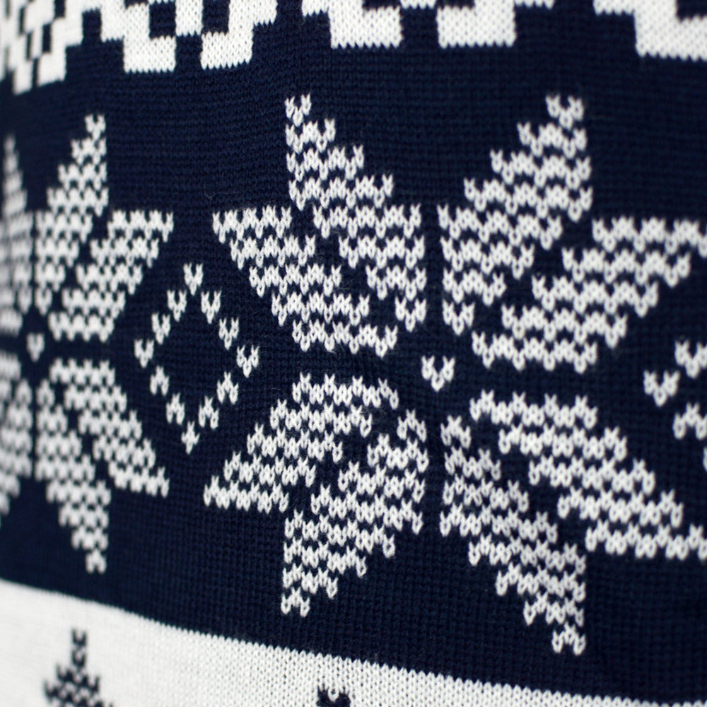 Jersey de Navidad para Niña y Niño Azul Polo Norte detalle