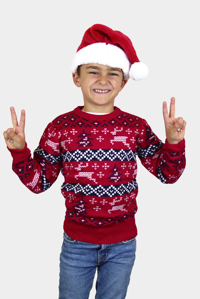 Jersey de Navidad para Niño Rojo Canadá