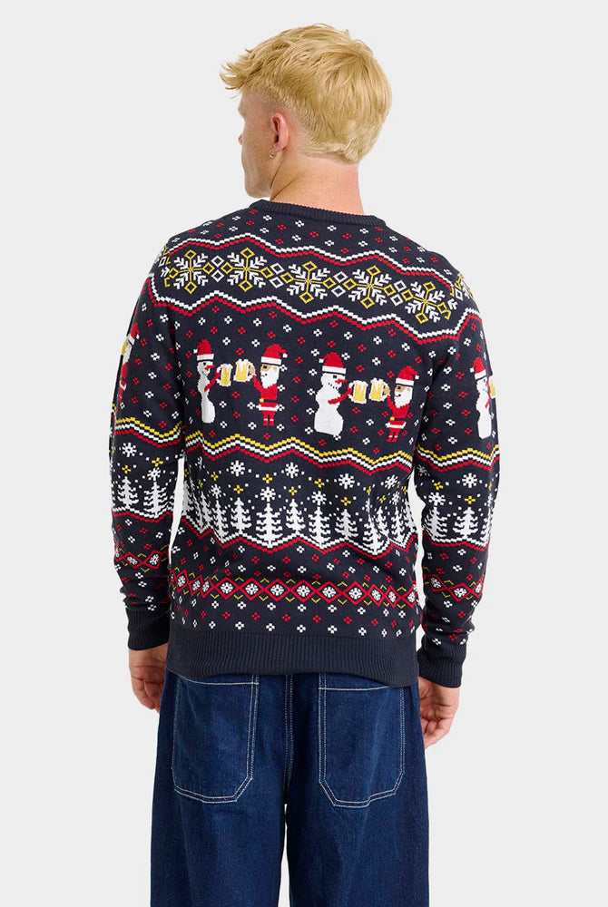 Jersey de Navidad de Pareja Cheers Santa hombre