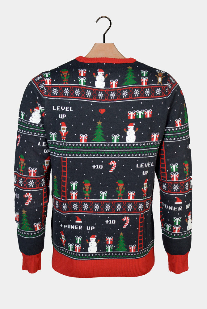 Jersey de Navidad de Pareja Gaming Vintage