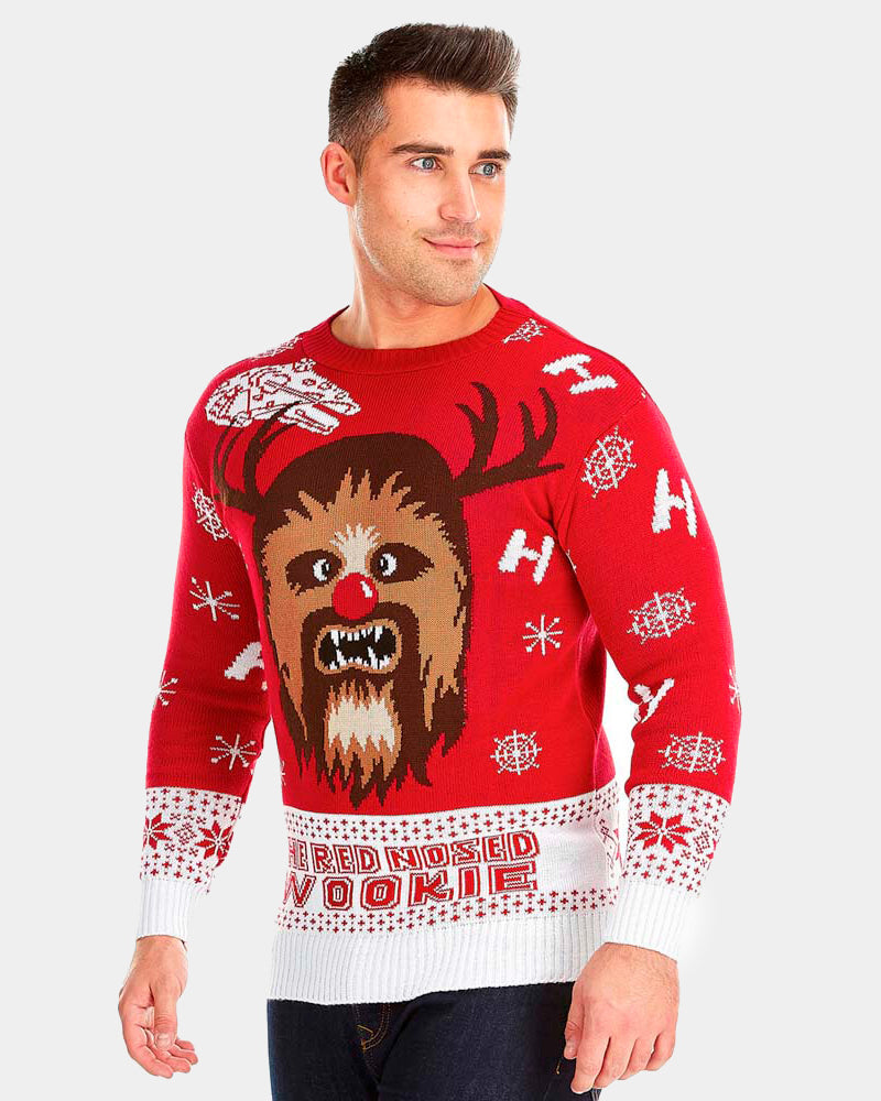 Jersey de Navidad Hombre Star Wars Parejas Wookiee