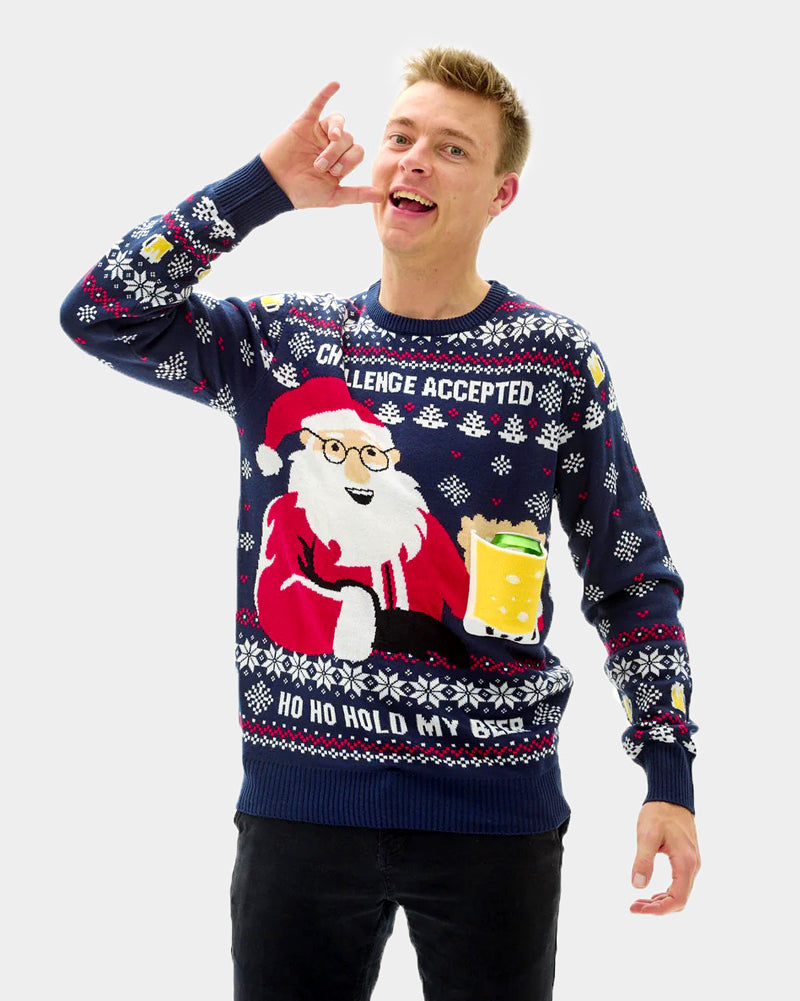 Jersey de Navidad Parejas Beer Pocket 3Dhombre